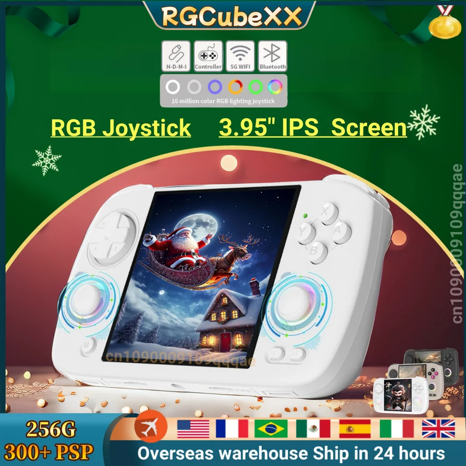 ANBERNIC RG CubeXX ハンドヘルド ゲーム コンソール 3.95 インチ IPS