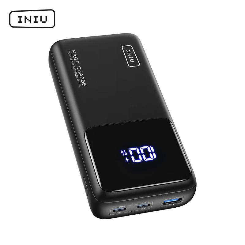 INIU Power Bank 65W 25000mAh Laptop Portable USB C PD QC Fast Charging  3-Output External Battery Charger For MacBook Dell Tablet - AliExpress