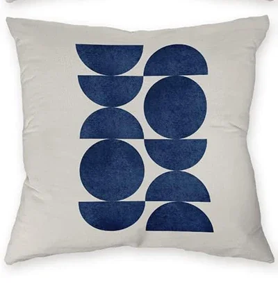 Bohemian Abstract Modern Simple Art Blue Pillowcase, Decorative Home Bedroom Sofa Throw Pillowcase Cushion Cover 2
