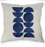 Bohemian Abstract Modern Simple Art Blue Pillowcase, Decorative Home Bedroom Sofa Throw Pillowcase Cushion Cover 2