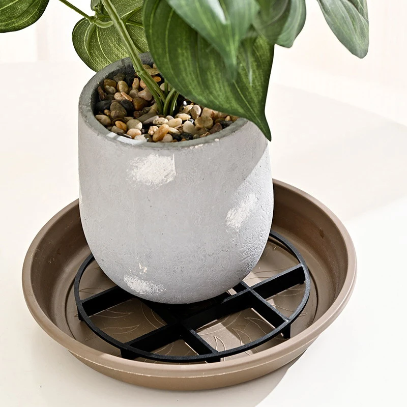10Pcs Flower Pot Tray Anti Rot Root Plastic Saucer Bracket Drip flower pot tray