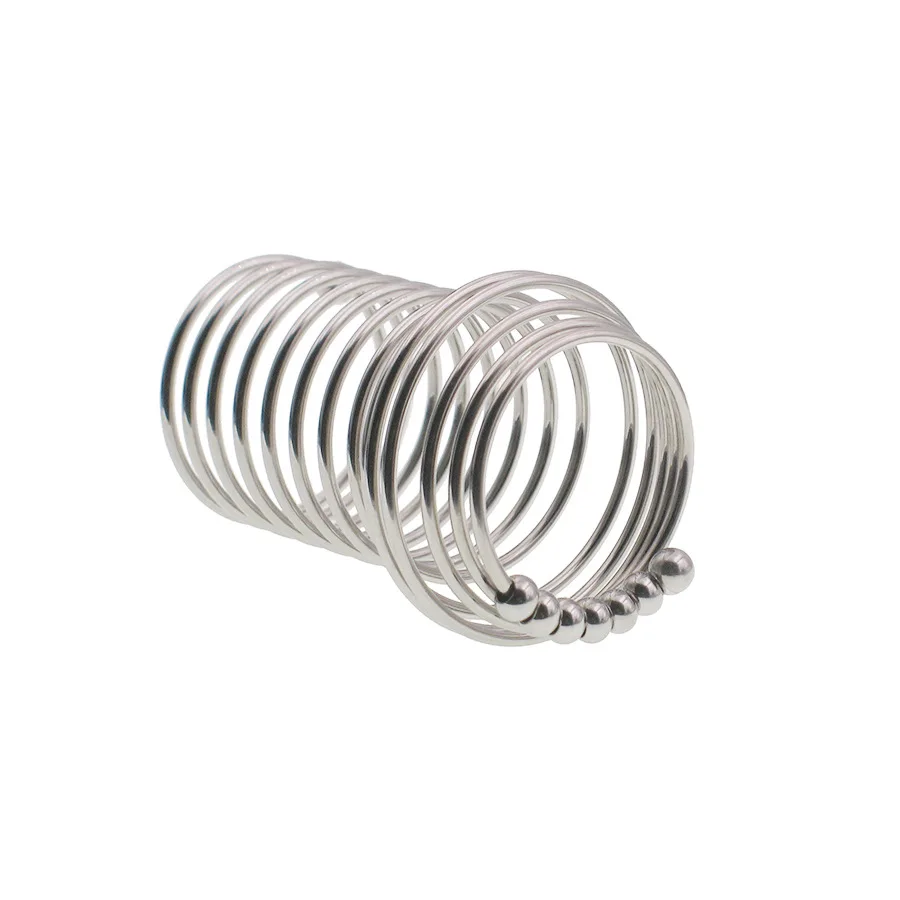 Männliche Edelstahl Hohlgewindehülse Keuschheitsgerät Käfigverschlussringe Verzögerte Ejakulation Metall Eichel Ri_voghion.com