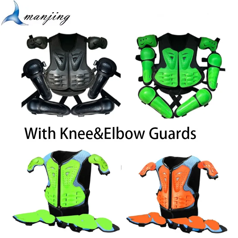 Child Motocross Motorcycle Armor Off-Road Dirt Bike Anti-Impact Kids Waistcoat Skateboard Skiing Riding Body Vest Protection