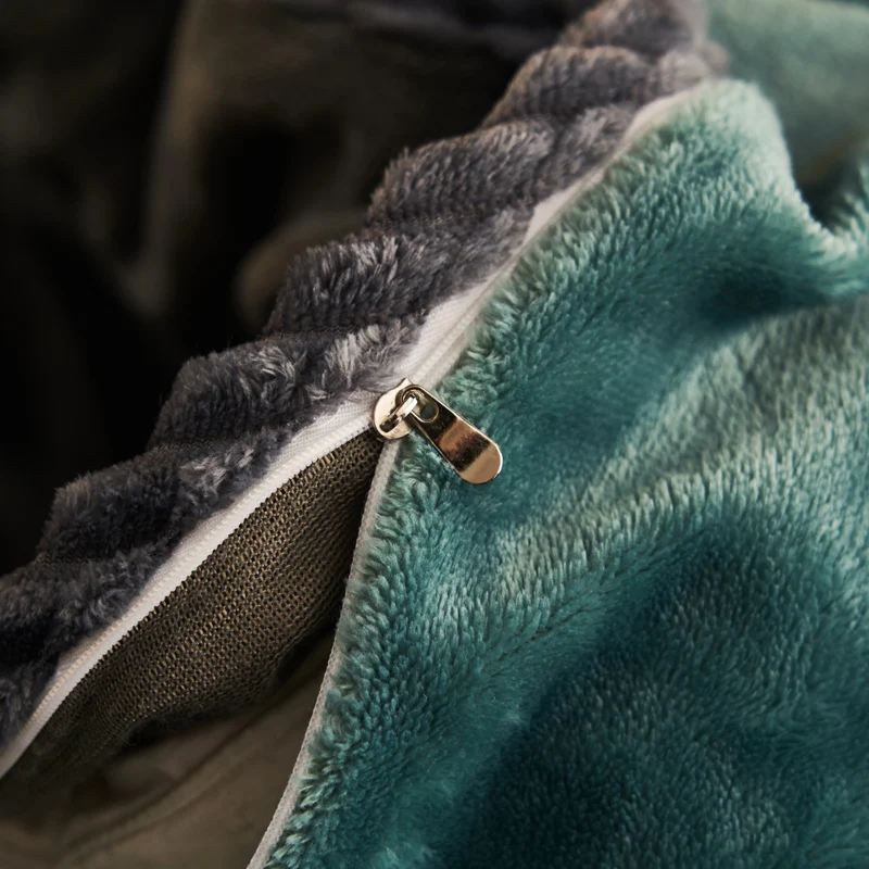 Winter Plush Couple Duvet Cover 6