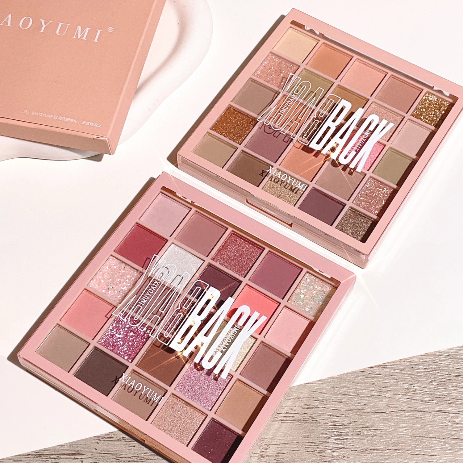 25-color eye shadow tray Oatmeal milk tea tray Sparkling powder Pearl sequins Gentle orange brown Affordable eye shadow Eye Shadow Eye Shadow Plate