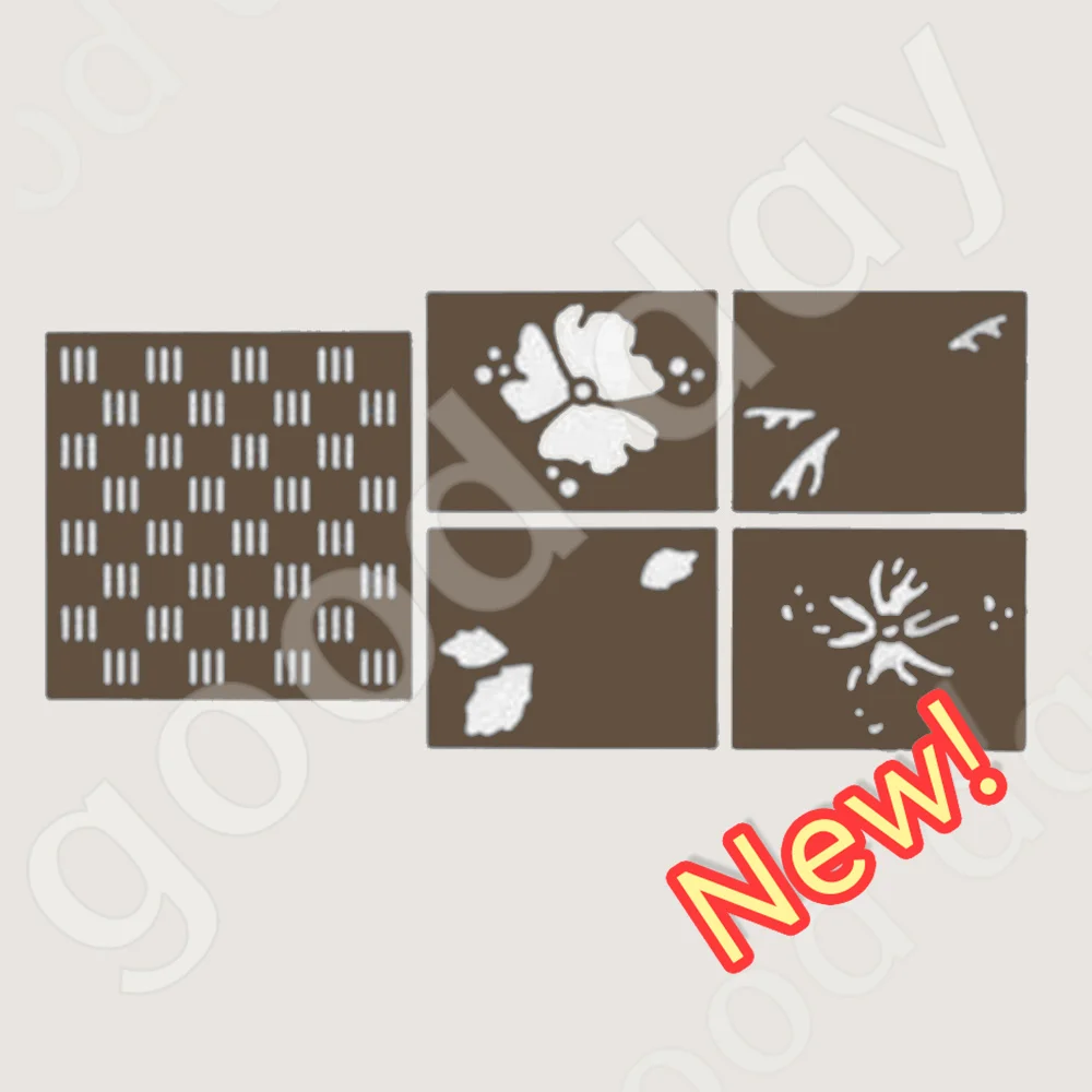 

2022 New Beautiful Flowers Layered Production Stencil Scrapbook Diary Decoration Embossing Template Diy Greeting Card Handmade