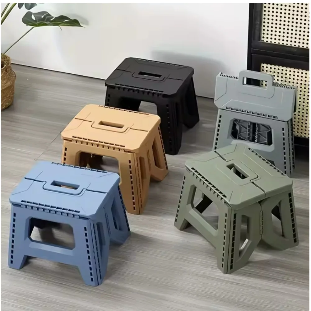 Tabouret pliant épais anti-chute pêche camping portable extérieur banc pliable