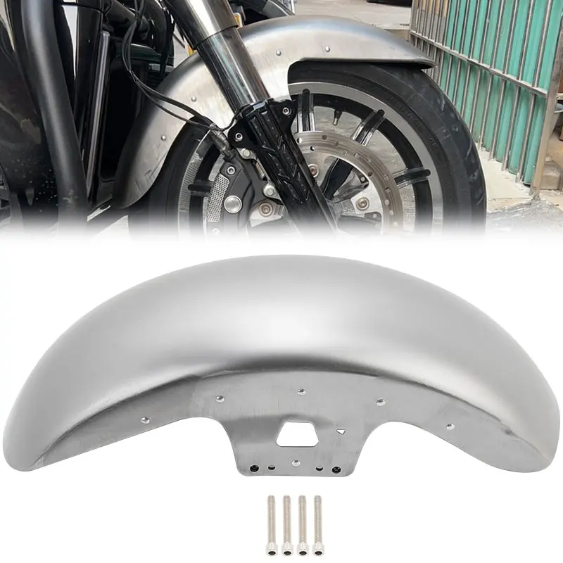 19" Wheel Wrap Vivid Black Front Fender For Harley Touring CVO