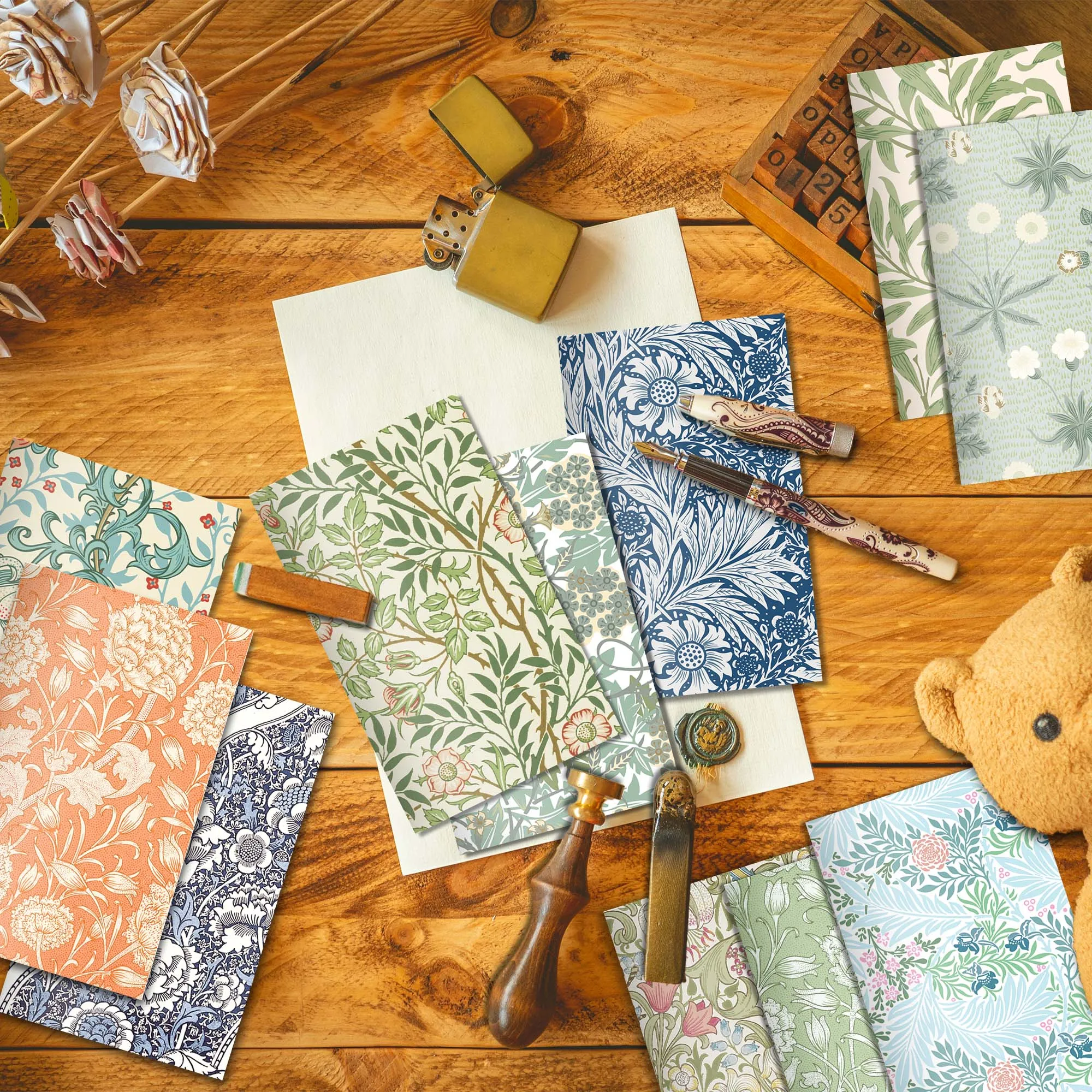12/24 Stück Notizbuch mit Retro-Muster, Vintage-Muster, Notizblock, Notizblöcke, Studententagebuch, Taschennotizbuch, Geburtstagsgeschenke, Partyzubehör – Detail 8