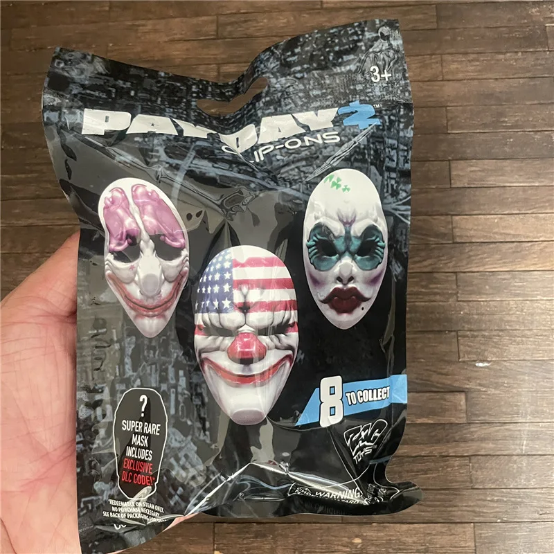 OriginalBlindMysteryBagCosplayLifePayday2MaskCliponKeychain
