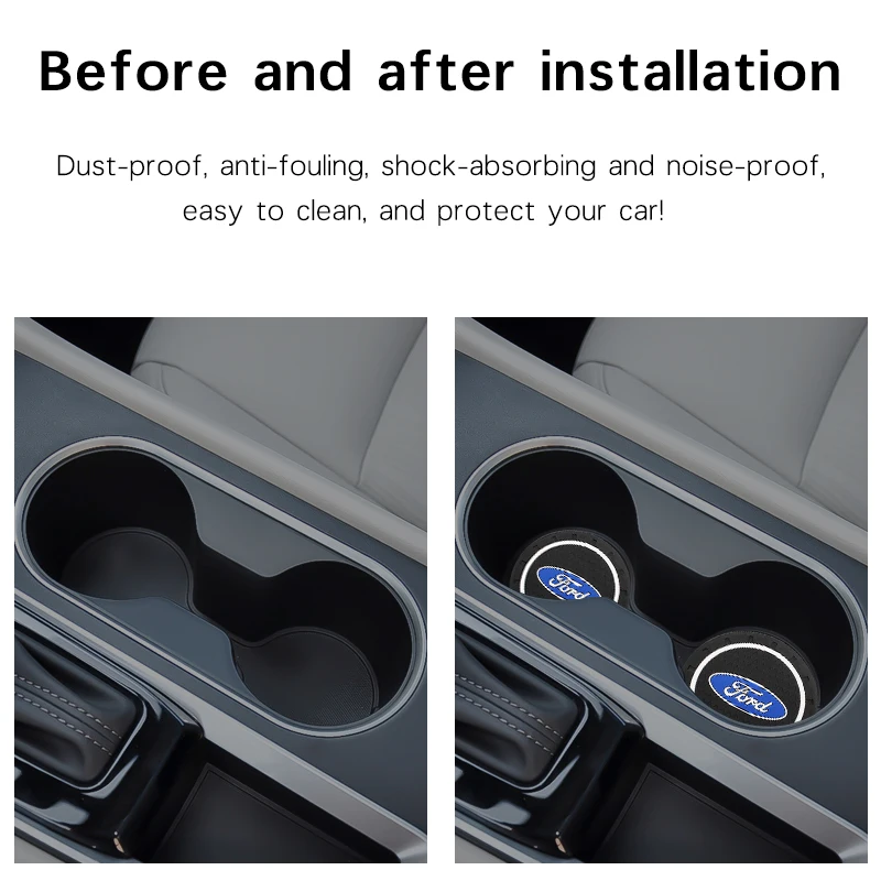 Non-Slip Car Water Cup Coasters - Premium Interior Accessory