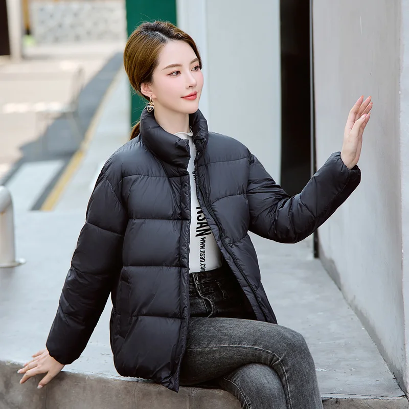 2023 Winter Coat Women New Fashion Cotton Down Clothes Short Bread Coat