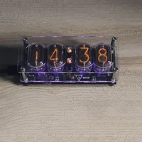 - Fluorescent 225 Colors Digital Clock Digital Clock Fluorescent - Glow Tube Nixie Clock High-grade Acrylic Practical 1