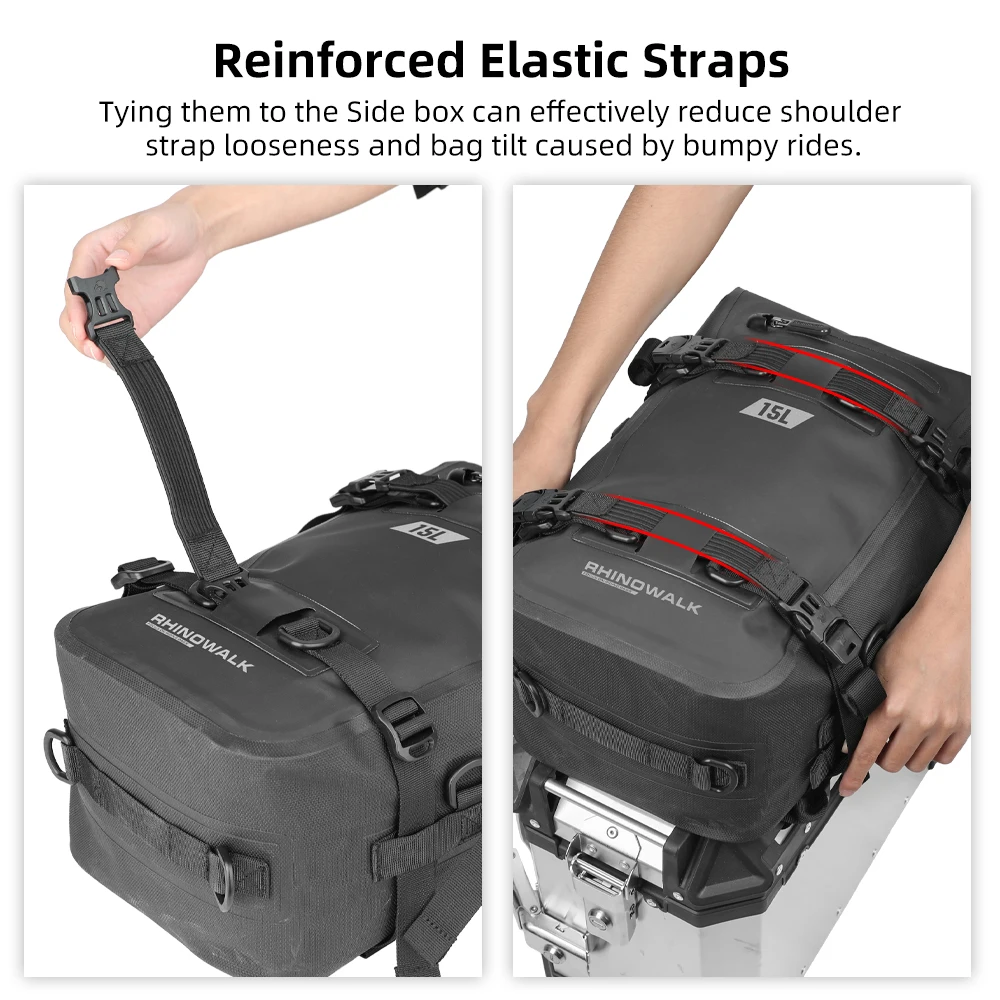 Motorcycle Luggage Bag,Motorcycle Top Bag Rhinowalk Motorcycle Top Box Bag 8L 15L 30L
