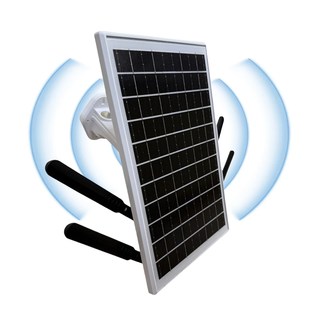 Solar Panel Powered 4G LTE WiFi Router 15W 25600mAh 4G LTE Modem Router with SIM Card Slot for Outdoor Security Camera Phone PC