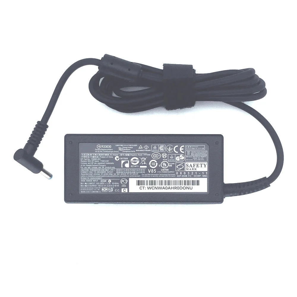 HP 파빌리온 x360 14 15 17, 엔비 13 15 X360, 엘리트북 840 G5 19.5V 3.33A 노트북용  65W 노트북 충전기