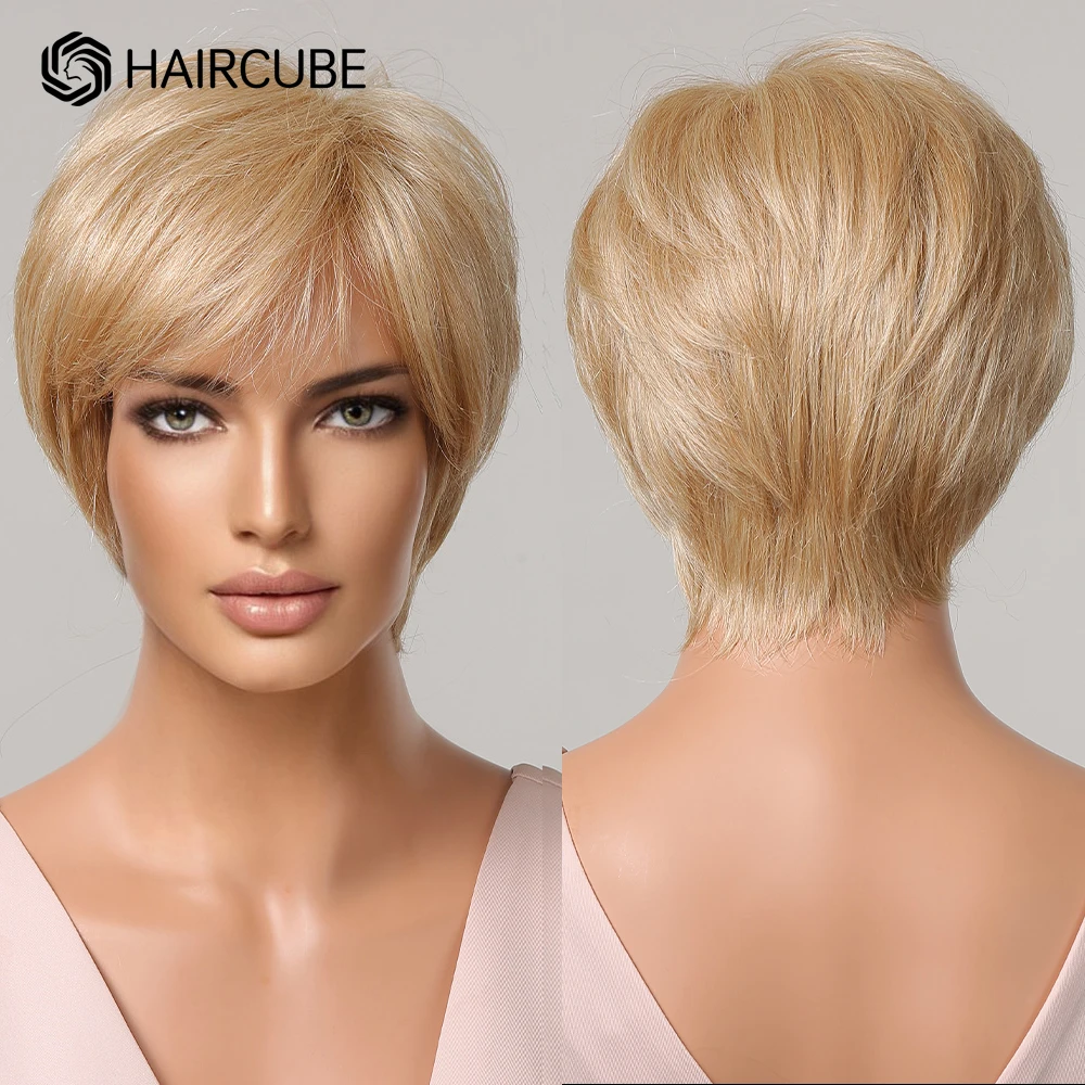 blonde-short-pixie-wigs-for-women-with-bangs-layered-synthetic-blend-human-hair-wigs-heat-resistant-natural-sunlight-golden-hair