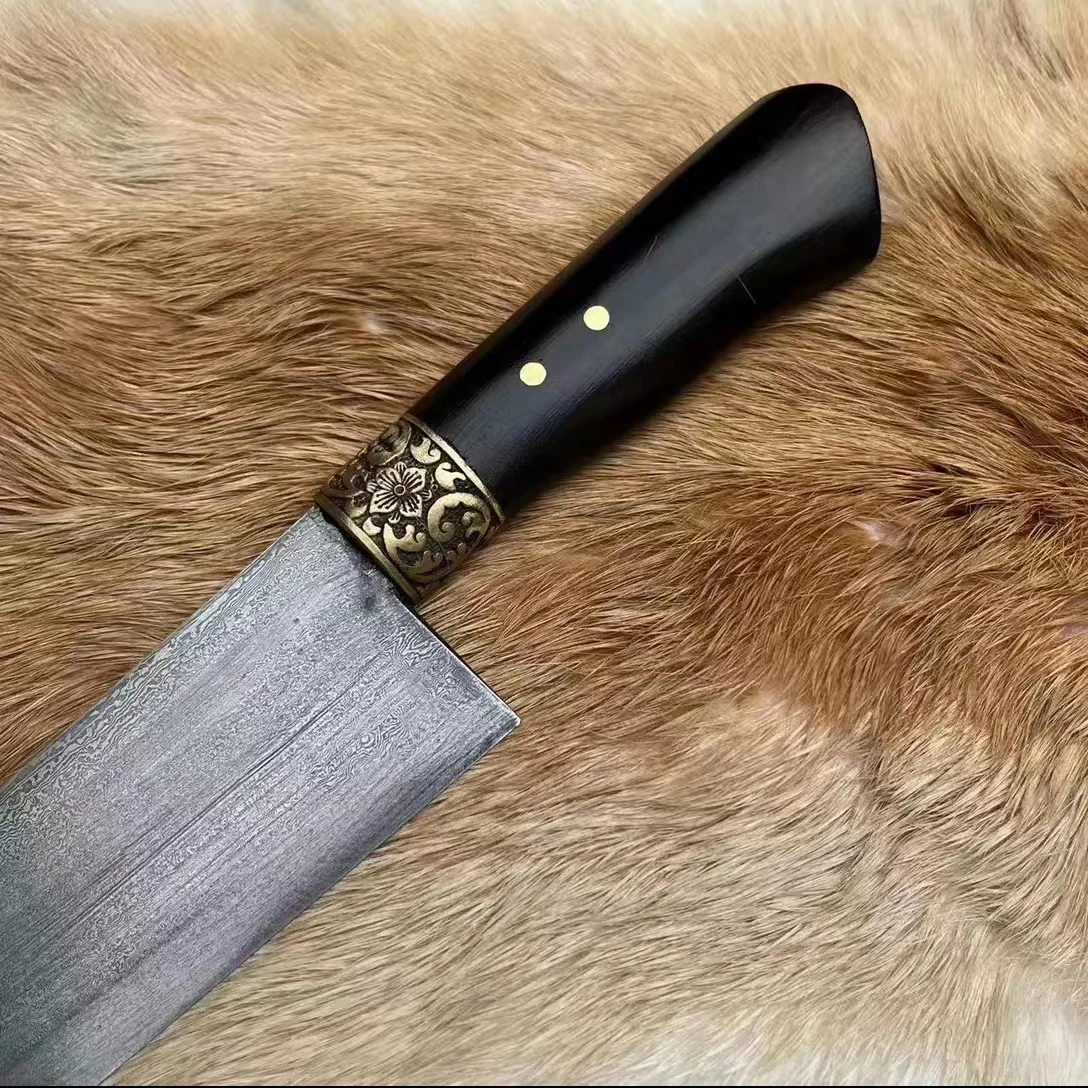 8.5 Inch Husa Knife Handmade Damascus Steel Blade Sharp Chefs Cleaver Sashimi Slicing Fish Sushi Kitchen Knives Cooking Tools kitchen knife