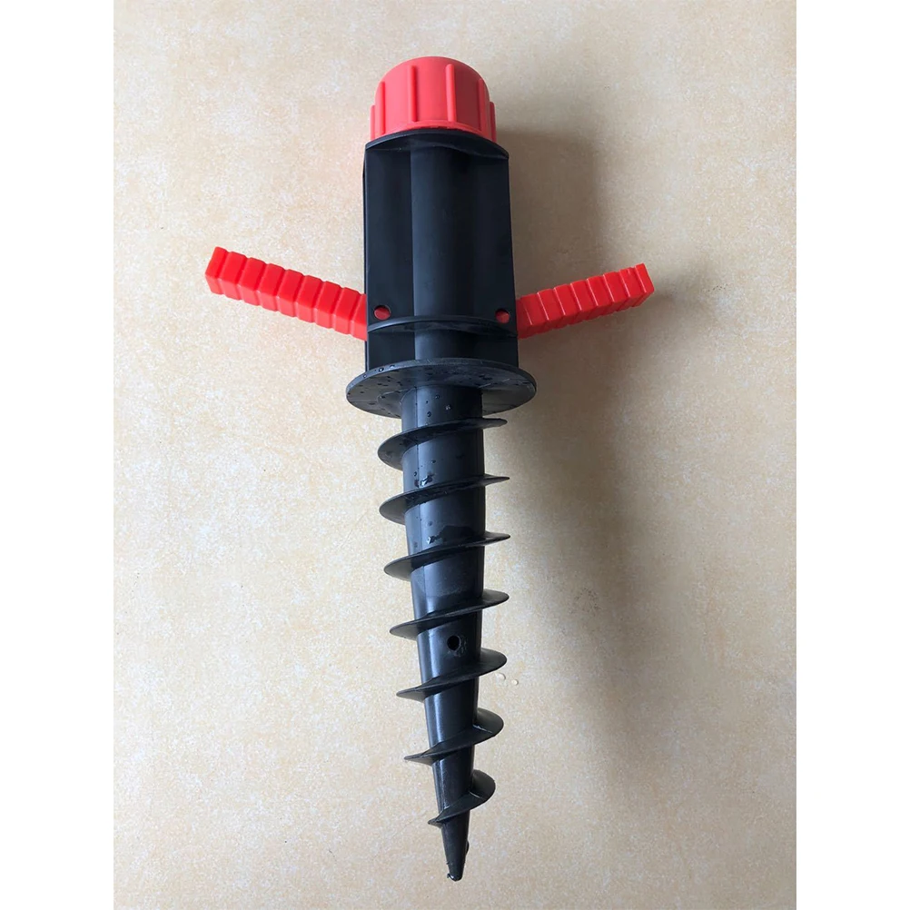 32mm Beach Umbrella Anchor Sand Grabber Screw Parasol Anchor Sand Auger Umbrella Stand Sunshade Bracket With Handle beach umbrella plug base umbrella stand holder