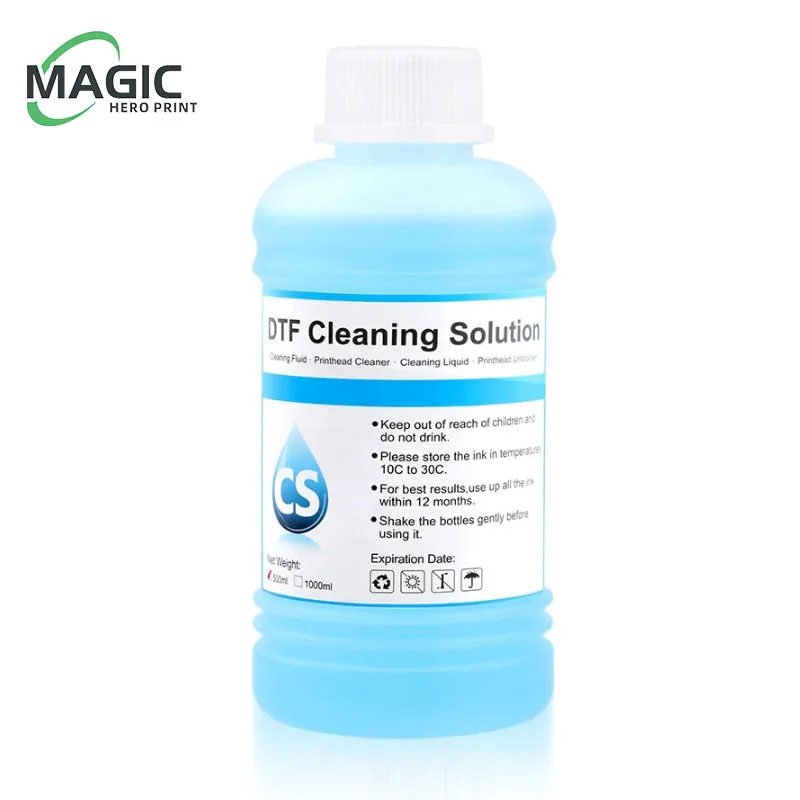 DTF Power Cleaner DTF Cleaning Solution Liquid For Direct to Film Printer Printhead Tube Maintenance Kit Printer Cleaning Solution