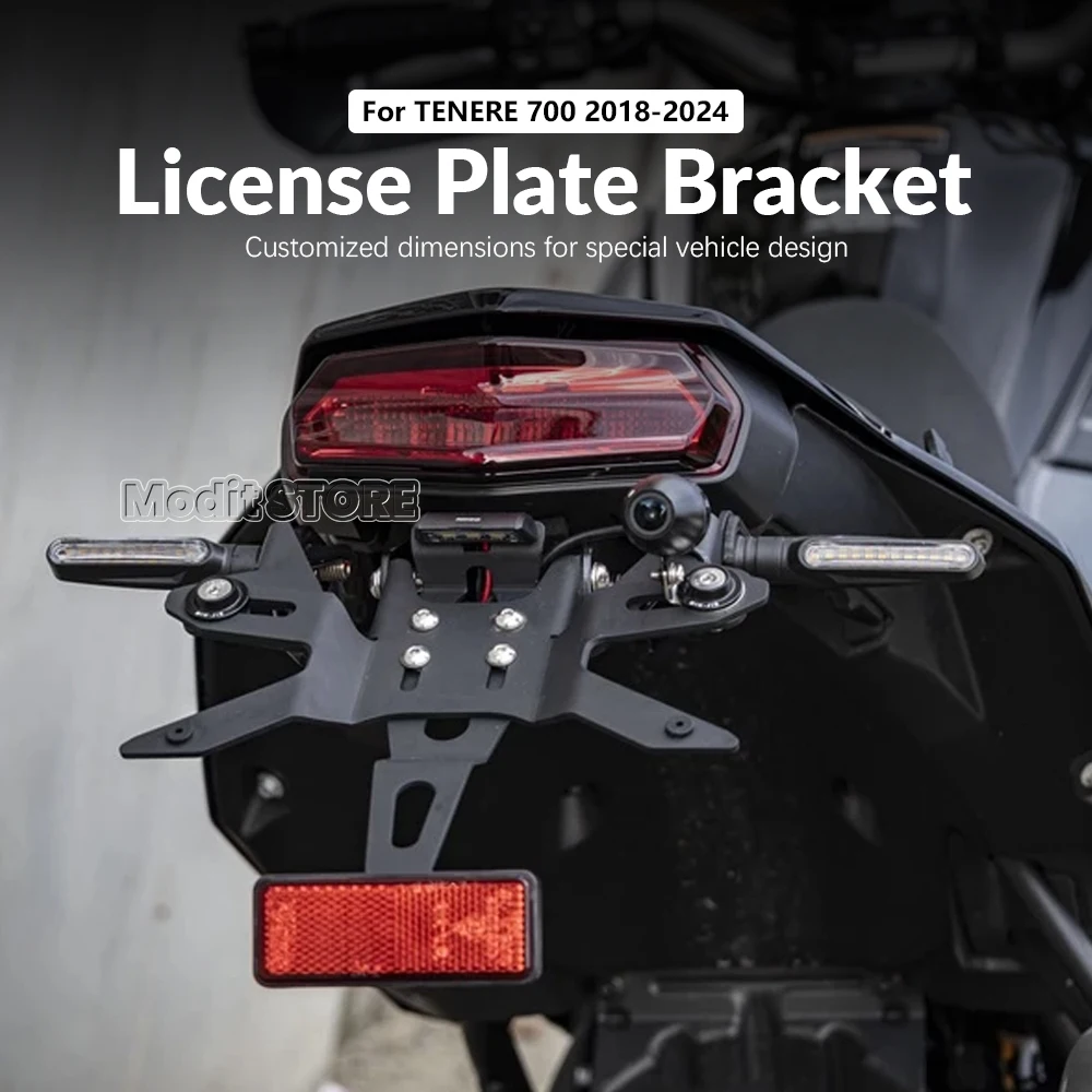 Yamaha Tenere700 Tenere 700 TENERE 700 2018-2024 오토바이 후면 쇼트 테일 번호판 거치대 테일 스톡 브래킷 키트