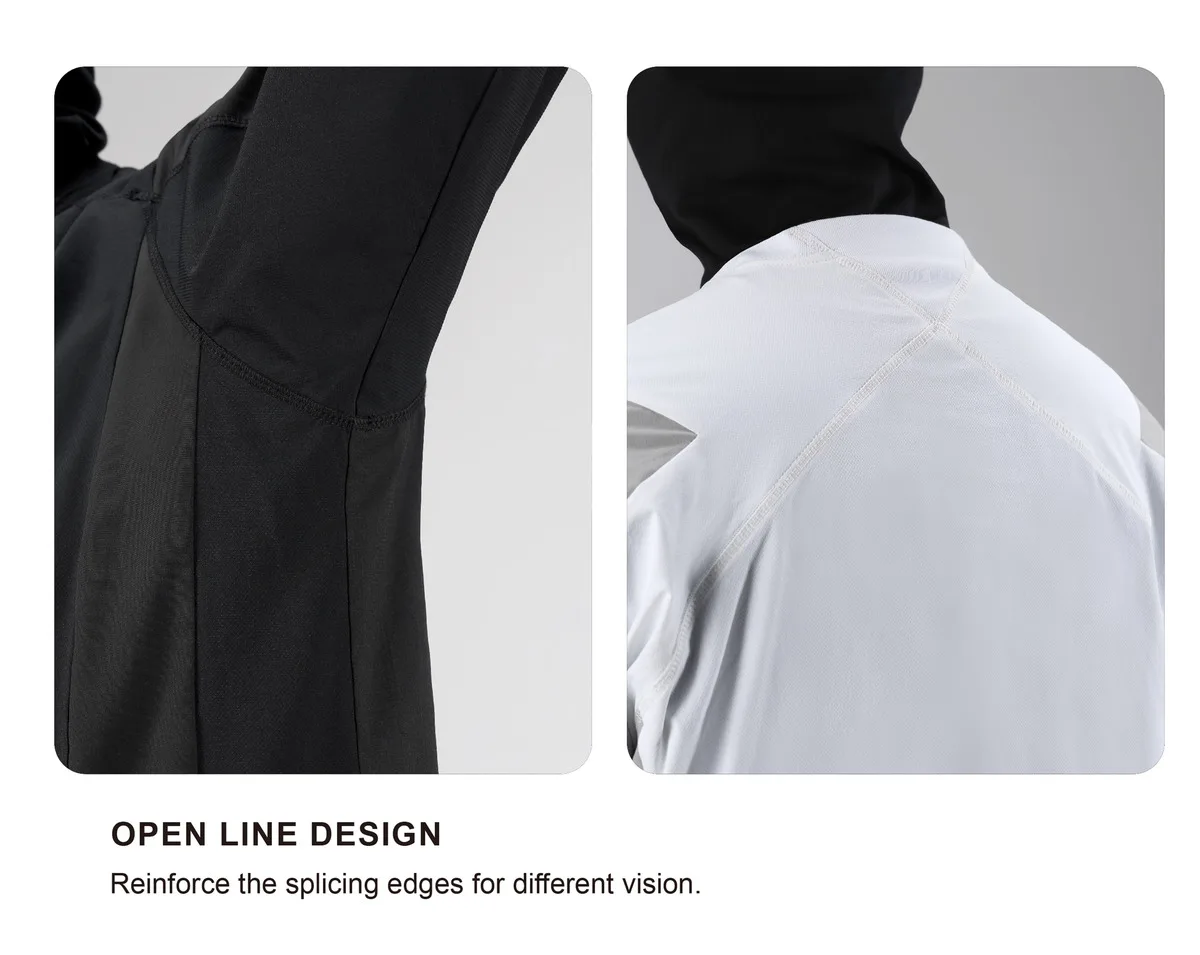 Reindee Lusion 22FW 0187 Outdoor splicing material breathable fast dry long sleeve shirt techwear gorpcore