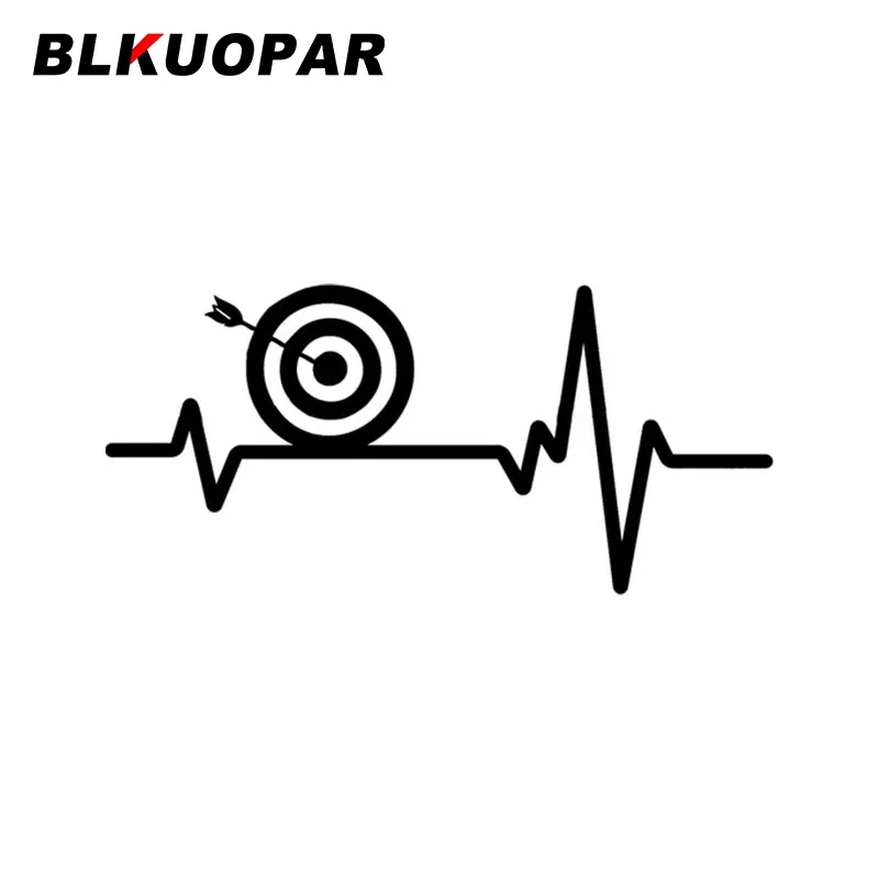 

Автомобильные наклейки BLKUOPAR с ритмом сердечного ритма, виниловые водонепроницаемые Стикеры для защиты дверей автомобиля, холодильника, индивидуальный Декор