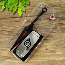 

Anime Ninja Weapon Cosplay Props Fourth Generation Asma Kunai Akatsuki Ring Konoha Forehead Set Metal Model Decoration