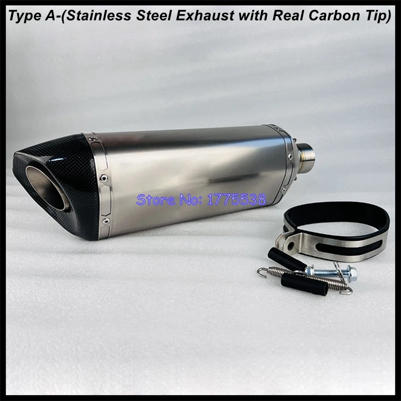 Titanium Alloy 50mm/51mm/54mm/57mm/61mm/63mm/65mm/67mm/70mm Customized Motorcycle Exhaust Muffler Escape for S1000RR CBR1000 FZ1 - Image 4
