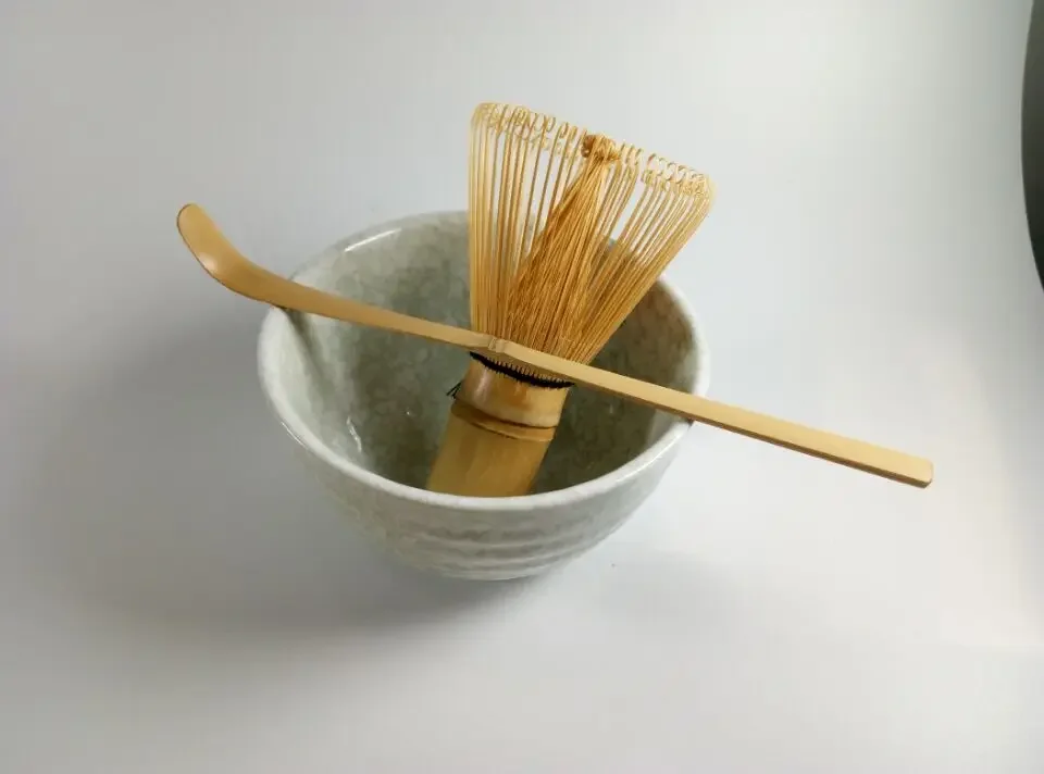 Japanese Tea Ceremony Matcha Bowl Scoop Whisk