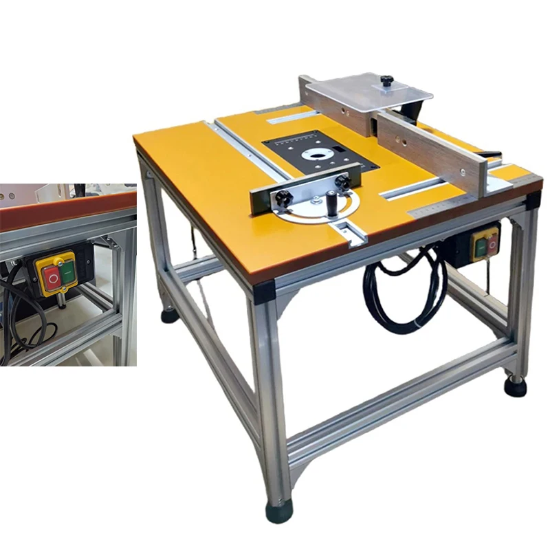 Upgrade Woodwork Table System  Lifting Insert Plate, Fence, Miter Gauge,Complete Set Bakelite Milling Woodworking Bench