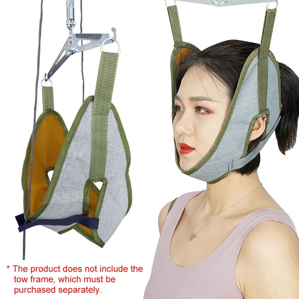 

Band Spine Protector Cervical Fixing Straps Stretching Belt Neck Traction Cushion Bracket Chiropractic Cervical Traction Device