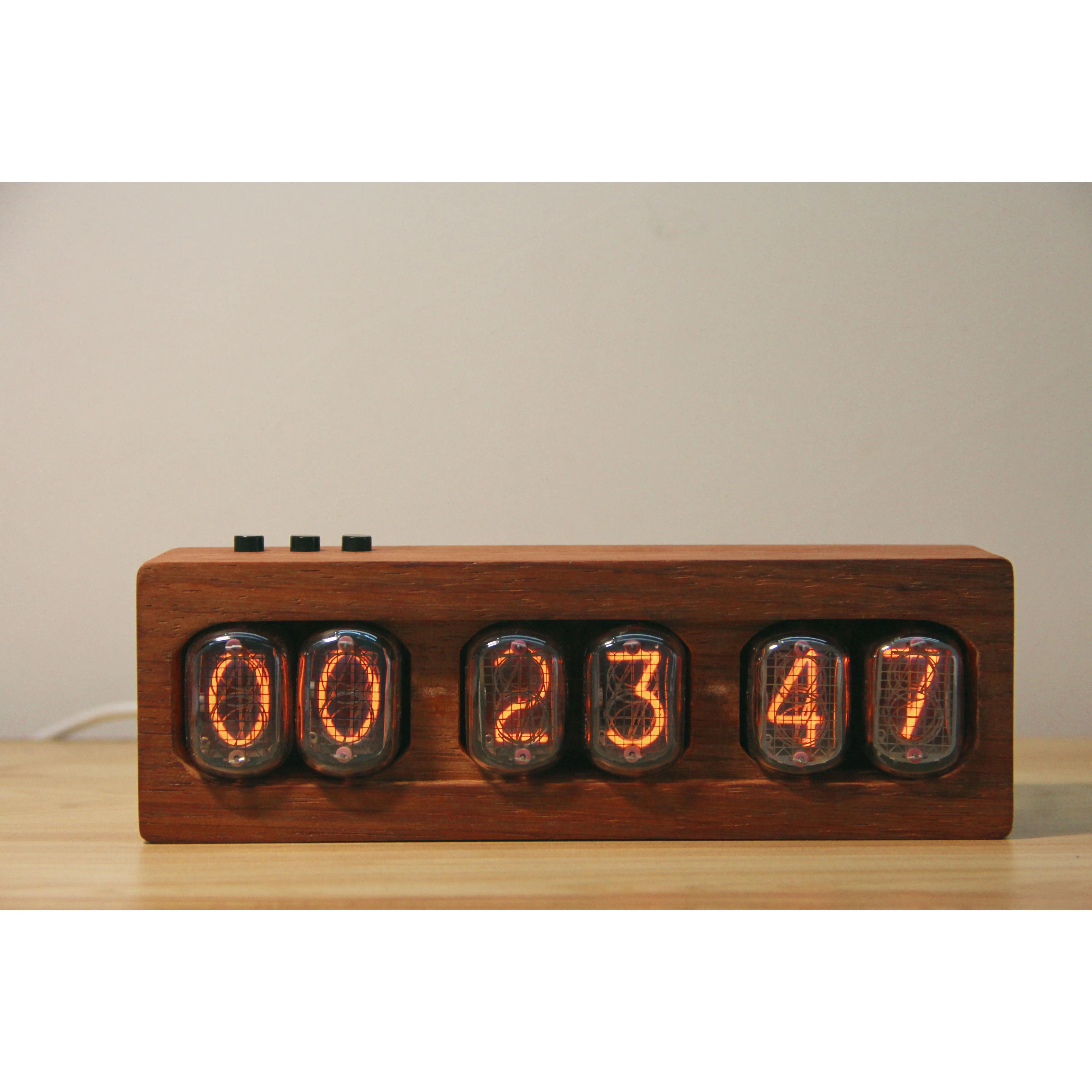 

Светящиеся часы-трубки 6-Bit IN-12 IN12 Nixie, цифровые фоточасы, красивый подарок, сафлорная груша, украшения «сделай сам»