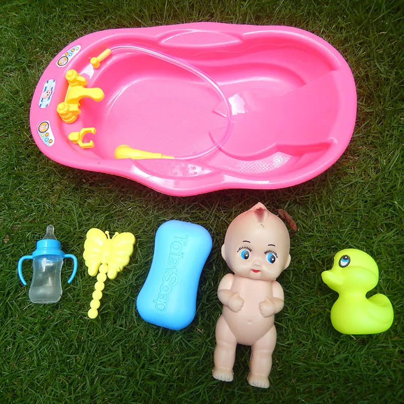 Realistic Baby Doll Bath Set with Accessories