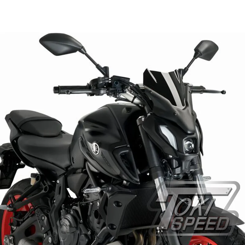 

Подходит для YAMAHA MT-07 2021 2022 SP MT07 2021-2024 FZ07 аксессуары для мотоциклов спортивный черный козырек ветрового стекла