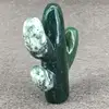 Natural Crystal Healing Stone Green Plant Moss Agate Cacti Crystal Point Moss Agate Crystal For Garden Decoration 1pcs 2