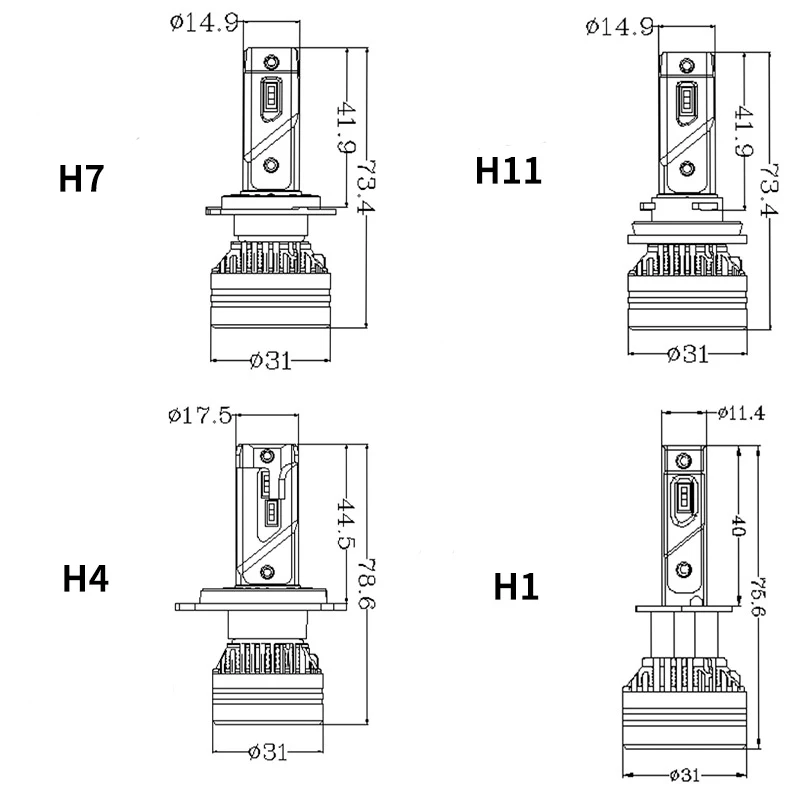 Eurs-ledカーヘッドライト フォグバルブ f5 h4 h7 h11 110w 20000lm h1 h3 h11 h8 h9 h13 h10  h16 9005 9006 12v 24v