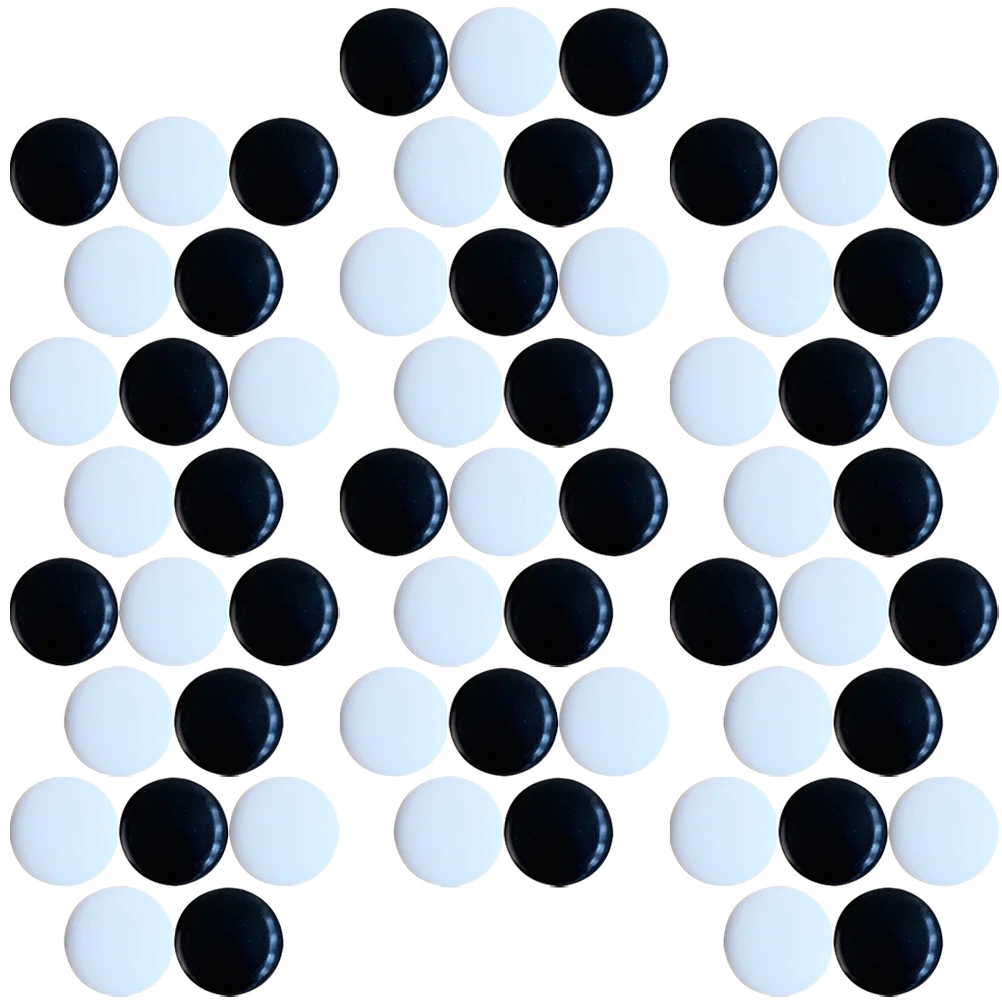 360Pcs Double Convex Melamine Go Chess Pieces Set Black White Stones Game Beads Board Game Accessories Strategy Toys Chess Games