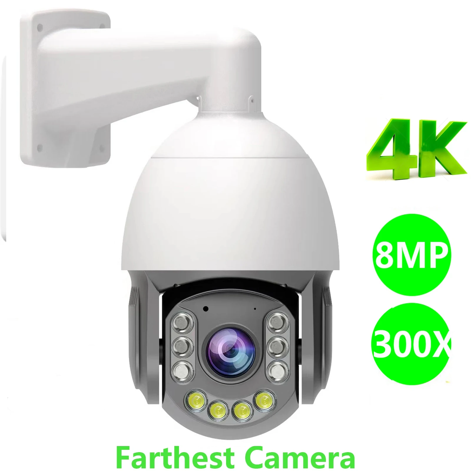 4K 8MP 300X ZOOM Onvif POE Speed Dome Full-color Night VisionPTZ IP Camera IVM4200 P2P IMX415 SD 256GB