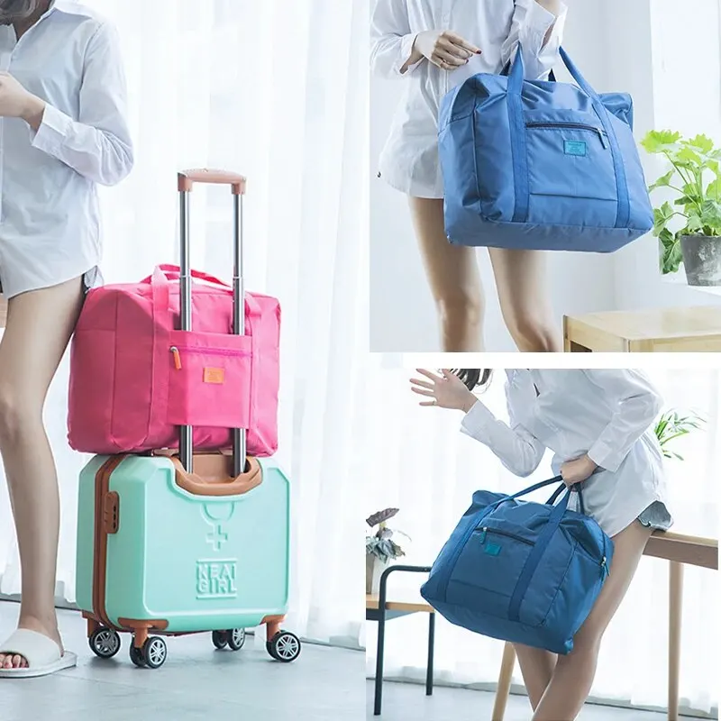 Compact and Stylish Foldable Travel Duffel Bag