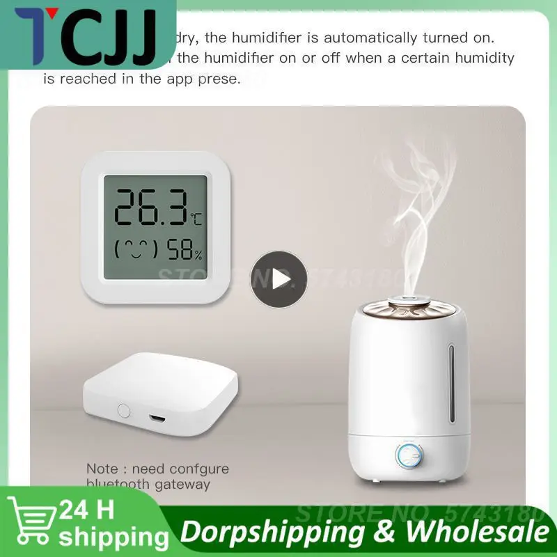 

Датчик температуры и влажности Tuya, мини-термометр с ЖК-дисплеем и гигрометром, с дистанционным управлением через приложение