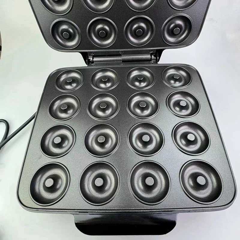 Mini Donut Maker, Mini Pancakes Maker Machine, Bake 16 Mini Doughnuts, Non-Stick Surface, Cake For Breakfast 4