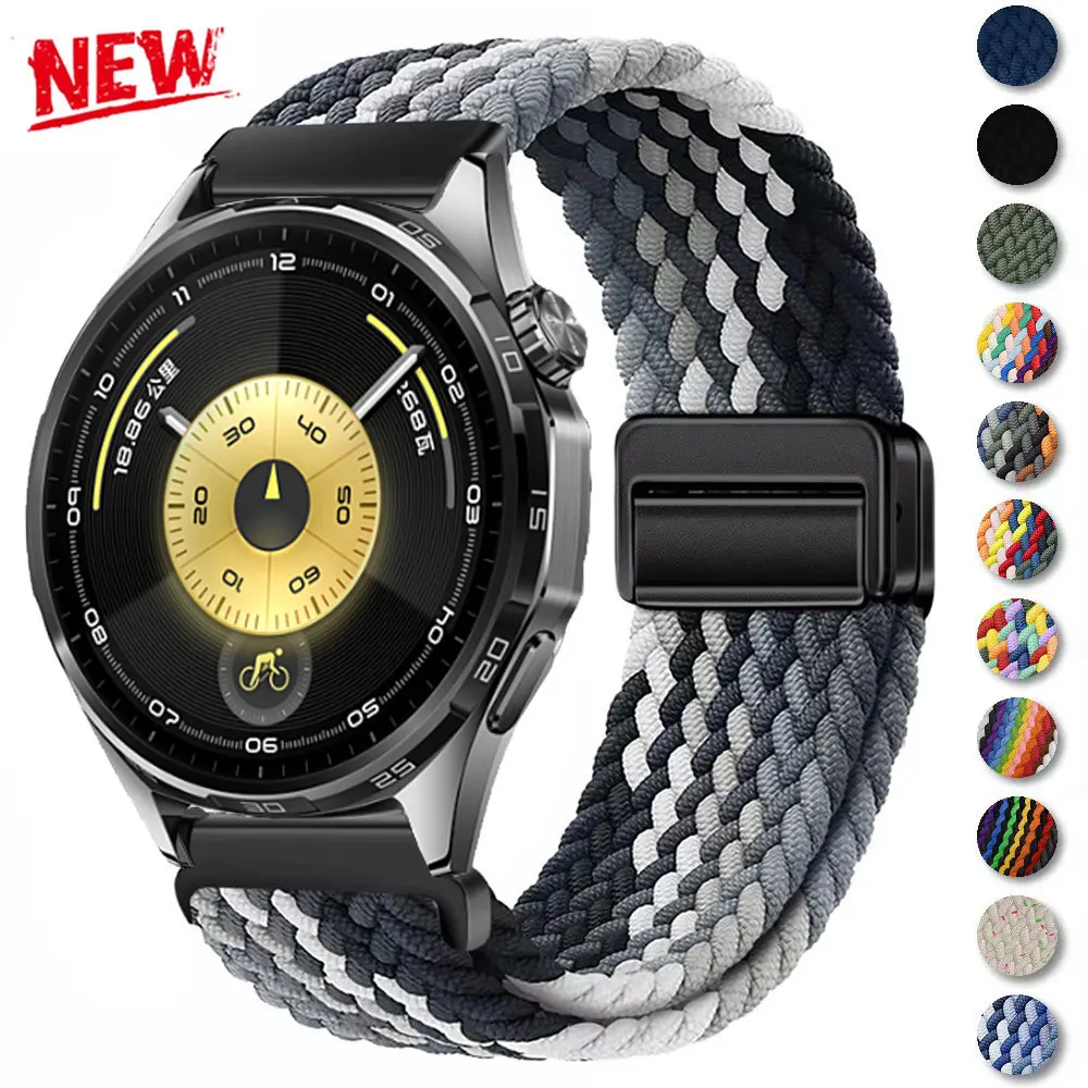 Elegant Weaves Nylon Loop Band - 22mm Bracelet Watchband