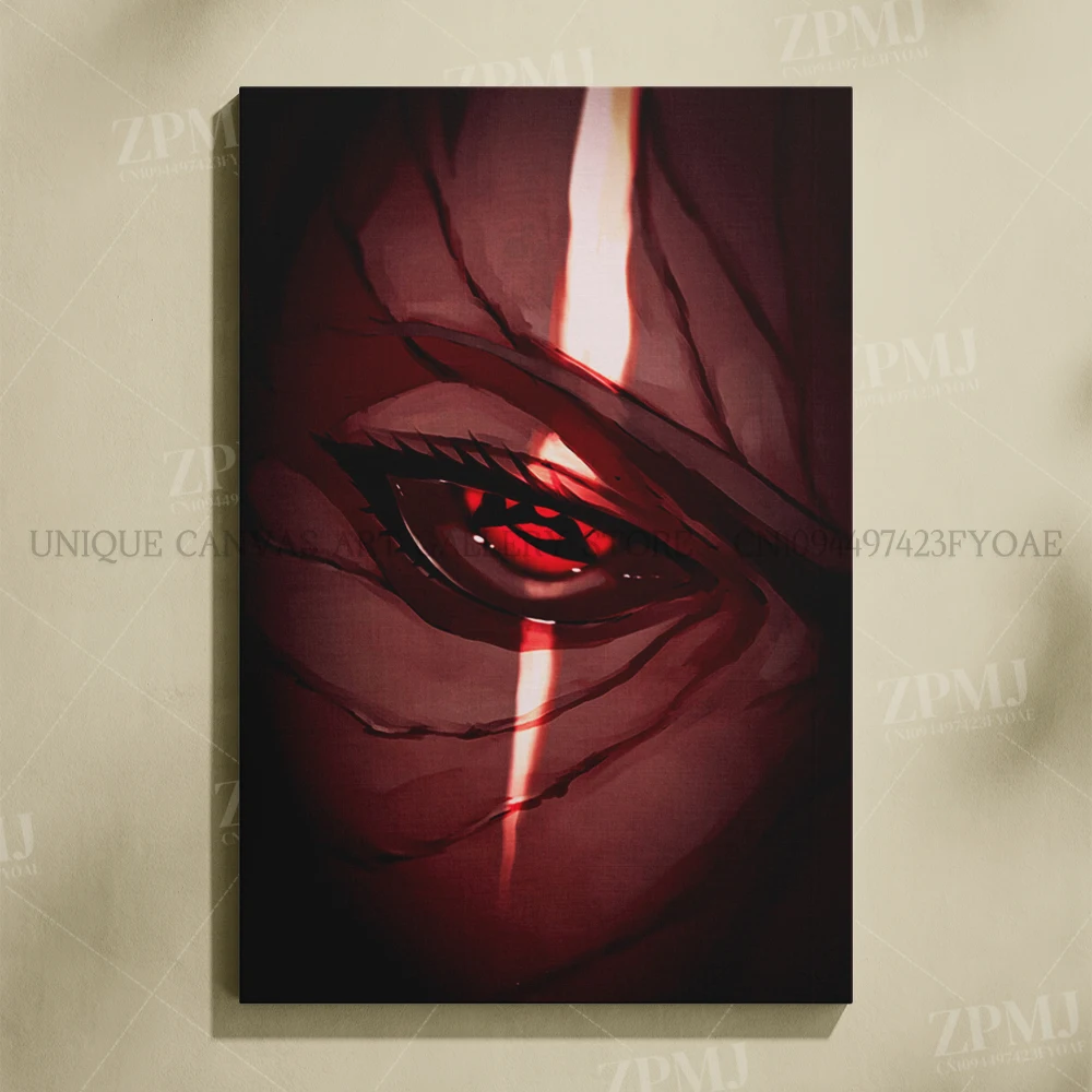 Anime Wall Art: Uchiha Madara Canvas Painting - Japanese Style Home Decor