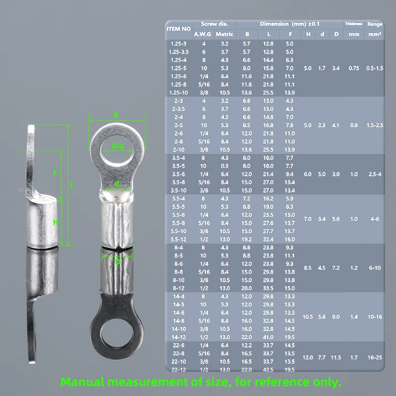 Terminale A Puntalino Non Isolato TA 1/6 ERKO 100 Pz