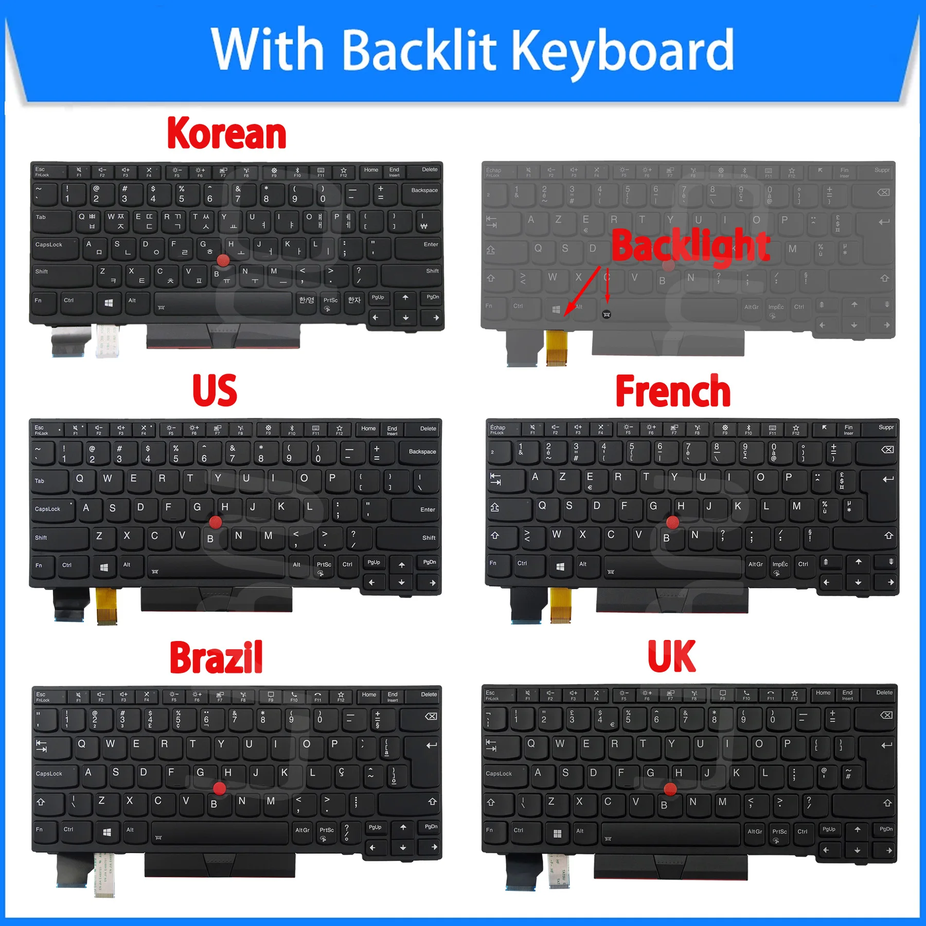 Lian mo Teclado de Substituição para Lenovo Thinkpad X280 X390 X395 X13 L13 com sem Trackpoint Retroiluminado 01yp000 01yp040 01yp080 01yp120 01yp160 01yp200 01yp021 01yp061 01yp101 01yp141 01yp181 01yp221 - Imagem 2