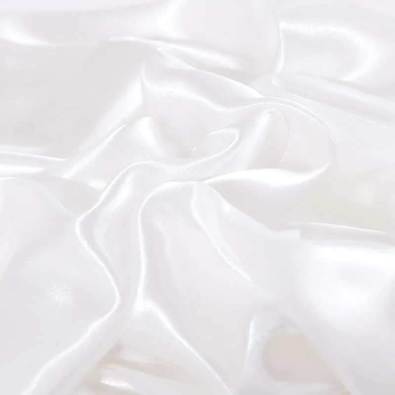 1PCS Silky Satin Pillowcase,Size 60x60cm,White silver Solid color,Gloss surface Sofa Bed Cushion Cover 4