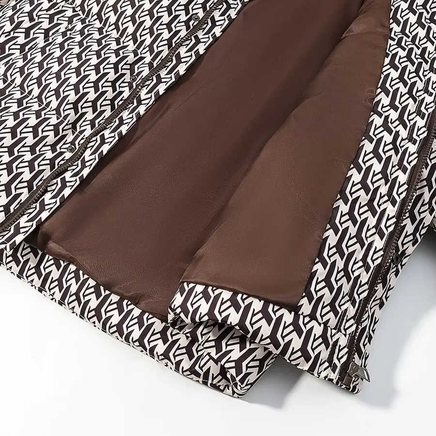 Chic Casual Women Winter Jacket Zipper Stand Collar Long Sleeve Female Short Parka Coats 2025 Streetwear New Outerwear ﻿ ﻿