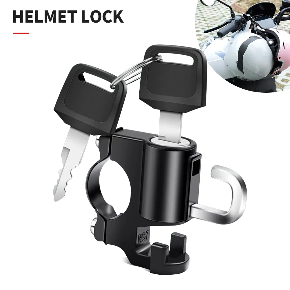 

Anti-theft Helmet Lock Handlebar Mount Motorcycle Electric Motorbike Universal Security Metal Lock 22mm-26mm with Keys Set