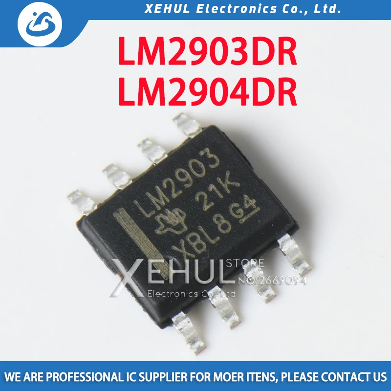 

10/100/1000PCS LM2903 LM2903DR LM2903DT LM2904 LM2904DR LM2904D SOP8 Low Power Dual Voltage Comparator